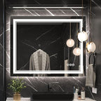 Ratsamee 40x32 Inch LED Bathroom Mirror by RATSAMEE