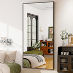 GLSLAND 76"x34" Full Length Mirror Oversize Rectangle Full Body Mirror Aluminum - Image 4