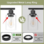 Unicozin Modern Bathroom Light Fixtures, 4 Light Vanity Lights Over Mirror - Image 7