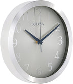 Bulova Winston Wall Clock C4844 | 10" Diameter | Metal Design by BulovaCorporation