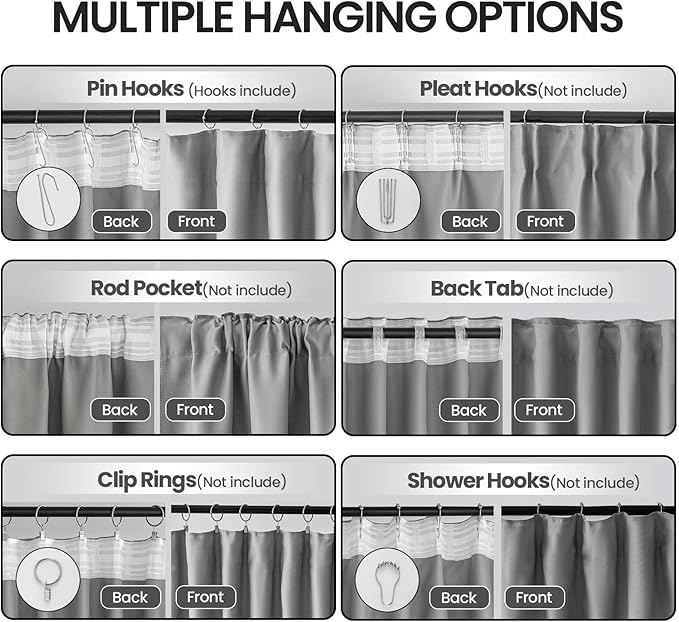 Extra Wide Blackout Curtains Room Separator - Image 2