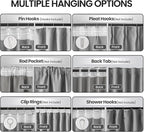 Floor to Ceiling Curtains for Wall Ceiling Mount Track - Image 2