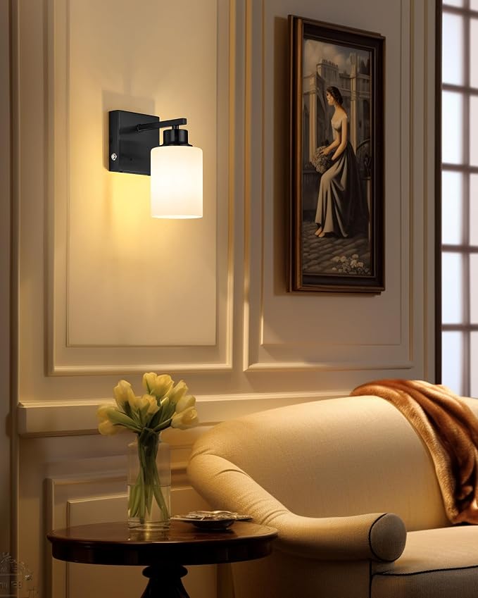 Rayogale Battery Operated Wall Sconce Set of 2, Easy Install Dimmable Wireless - Image 7