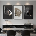 Large Framed Modern Elegant Abstract Wall Art - Image 4