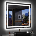 LOAAO 40"X36" LED Bathroom Mirror by LOAAO