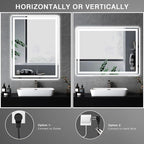Memobarco Bathroom Mirror, Stepless 3 Colors Temperature & Dimmable, Memory - Image 8