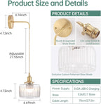 Shenmoyl Battery Operated Wall Sconce - Image 3