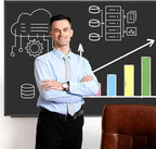 Lockways Magnetic Chalkboard 60 x 40 Inches, Aluminum Frame Large Blackboard - Image 3