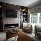 EverStone Aged Brick Faux Brick Panel, 46 7/8"W x 27"H x 1 1/4"D, Burnished Red - Image 11