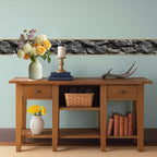 Stone Wallpaper Border 196x4 Inch Peel and Stick Wall Border Dark Slate Rock - Image 6