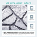 Commomy Peel and Stick Rock Wall Tiles - Image 4