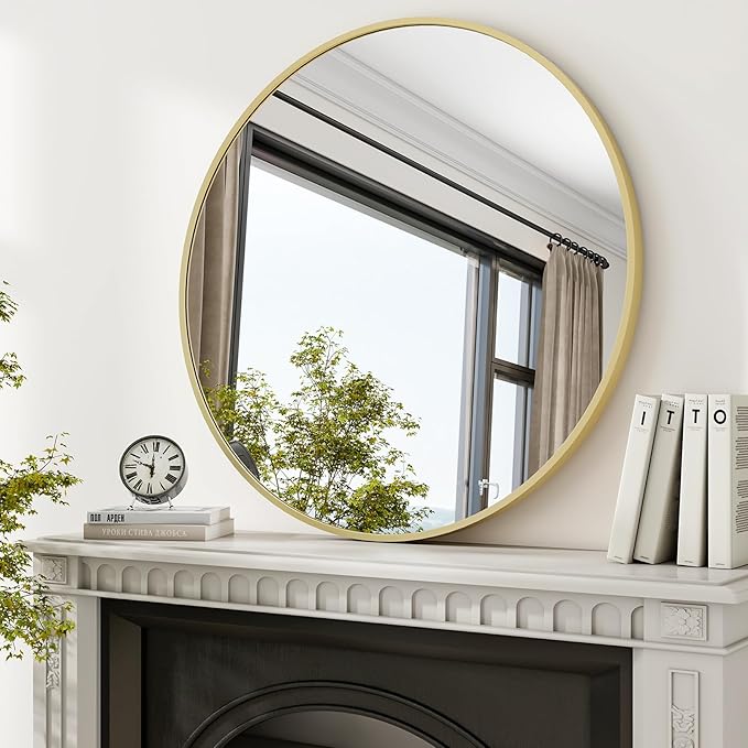 XRAMFY 36 Inch Round Mirror by XRAMFY