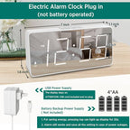 Peakeep Digital Clock, Alarm Clock Battery Backup Powered - Image 2
