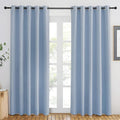 NICETOWN Vintage Blue Blackout Curtains 84 inch Length, Grommet Top Room by NICETOWN