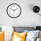 HIPPIH 2 Pack Silent Wall Clock, 12 Inch Non Ticking Quiet Digital Sweep - Image 6