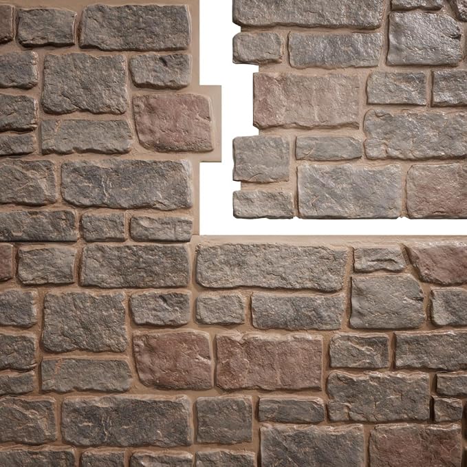 EverStone Cobblestone Faux Stone Panel, Breckenridge Color - Image 9