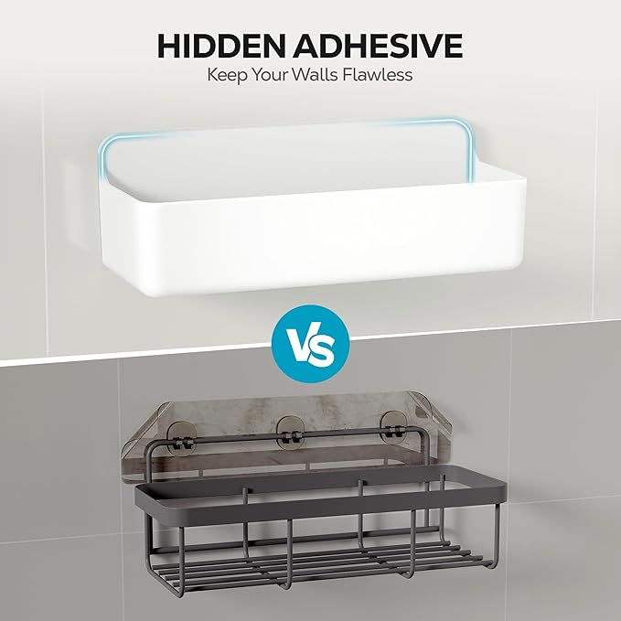 Nieifi Adhesive Wall Shelf, Shower Shelves, Shower Organizer - Image 6
