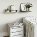 RICHER HOUSE Bathroom Shelves, Guard-Rail Floating Shelves - Image 7