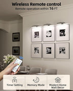 EZVALO Picture Light for Wall, Rechargeable 2400mAh Battery Lights Wireless - Image 4