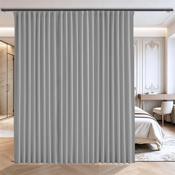 Floor to Ceiling Curtain for Wall Ceiling Mount Track by Grichril