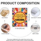 Inspirational Sunshine Wall Art Decor, Motivational Canvas Painting Pictures - Image 2