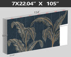 XMPMBM-Modernity Simple Abstraction Banana Leaf Fabric Wallpaper Dark Leaf - Image 4