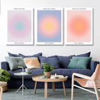 Framed 3Pcs Abstract Wall Art Poster Room Aesthetics Spiritual Spiritual - Image 4