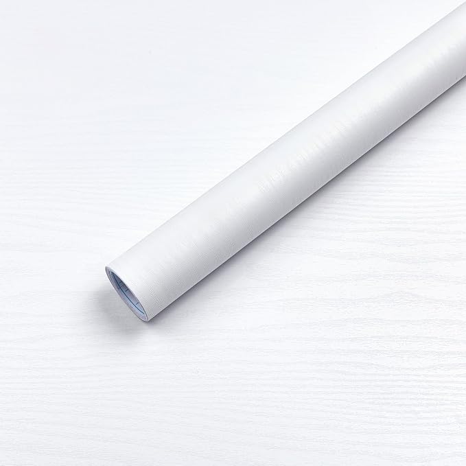 COSNIGHT White Wood Grain Contact Paper Self-Adhesive by COSNIGHT