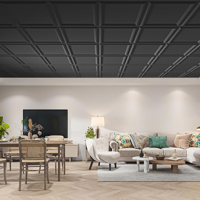 Art3d 12-Pack Drop Relief Ceiling Tiles - Image 7