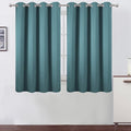 LEMOMO Blackout Curtains 52 x 45 inch/Sea Teal Curtains Set of 2 Panels/Thermal by Lemomo