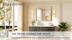 Keonjinn 42" x 36" Brushed Nickel Bathroom Vanity Mirror, Large Silver Bathroom - Image 7