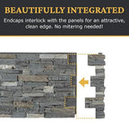 AZ Faux High-Density Polyurethane Faux Stone Interlocking Right Endcap - Image 7