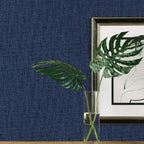 RoomMates RMK11698RL Navy Faux Grasscloth Weave Non-Textured Peel and Stick - Image 2