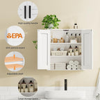 Homleke Bathroom Wall Cabinet, Over Toilet Storage Cabinet - Image 4