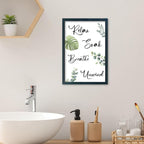 YWJKWLGS Boho Bathroom Wall Art, 11x16 Inch Green Eucalyptus Monstera Decor - Image 3