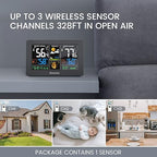 Newentor Weather Station Wireless Indoor Outdoor Thermometer, Color Display - Image 3