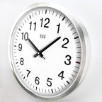HITO 16" Silent Wall Clock Battery Operated Non Ticking Sweep Movement Glass - Image 3