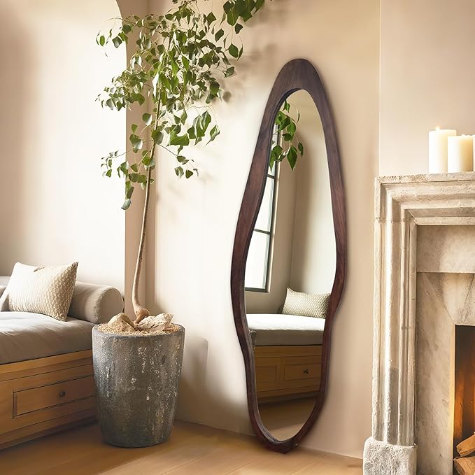 Irregular Full Length Mirror, Large Asymmetrical Wall Mirrors - Image 2