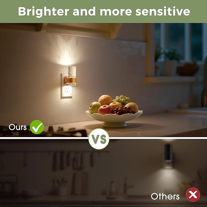 L LOHAS LED Night Lights Plug into Wall, 2 Pack Mini Dimmable Night Light - Image 7