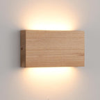Wood Wall Sconce Indoor Wall Lights Hardwired 1 Pack Up and Down Wall Mount by QJCMUUYI