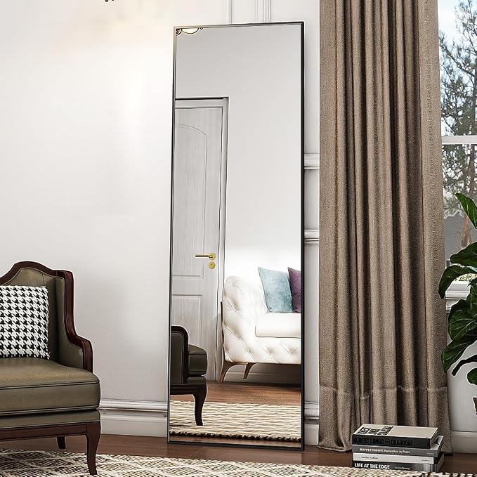 Koonmi 56"x21" Floor Mirror Full Length, Bedroom Floor Body Mirror - Image 7