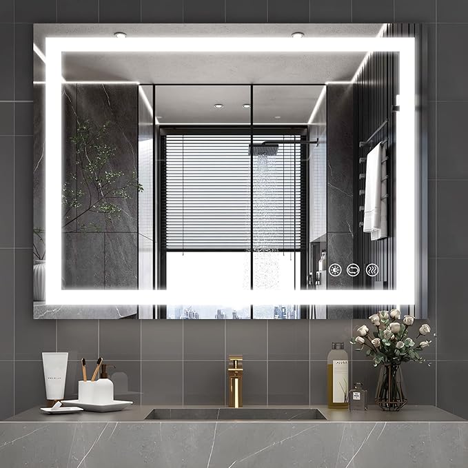 32x24 inch Wall Mounted LED Bathroom Mirror by Butylux