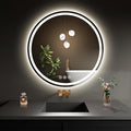 LED Bathroom Mirror 26 Inch Round Bathroom Mirror by WISSMILESHOME
