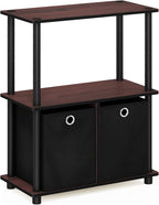 Furinno TURN-N-TUBE Storage Shelves, 3-Tier Toolless Book Shelf - Image 5
