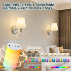 Battery Operated Wall Sconces set of Two, Rechargeable Wall Sconce - Image 3