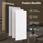 TONOR 8 Pack Large Acoustic Panels, 47.2" X 23.6" X 0.35" Acoustical Wall Panel - Image 6
