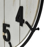 Large Old Town Farmhouse Wall Clock – 24 Inches Rustic Antique Wood - Image 6