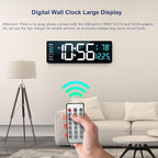 Abovsare 16.2 Inch Large Display Wall Clocks, LED Digital Clock - Image 2
