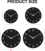 cicininc Wall Clock, 12 Inch Wooden Silent Non-Ticking, Decorative Battery - Image 5