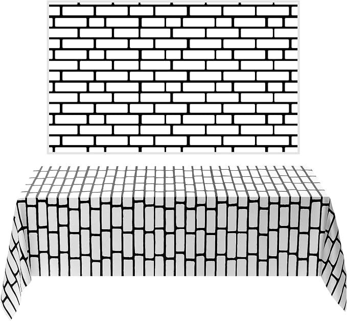 Chuangdi 2pcs 4.5 x 9 Feet Brick Wallpaper Peel and Stick Backdrop Tablecloth by Chuangdi